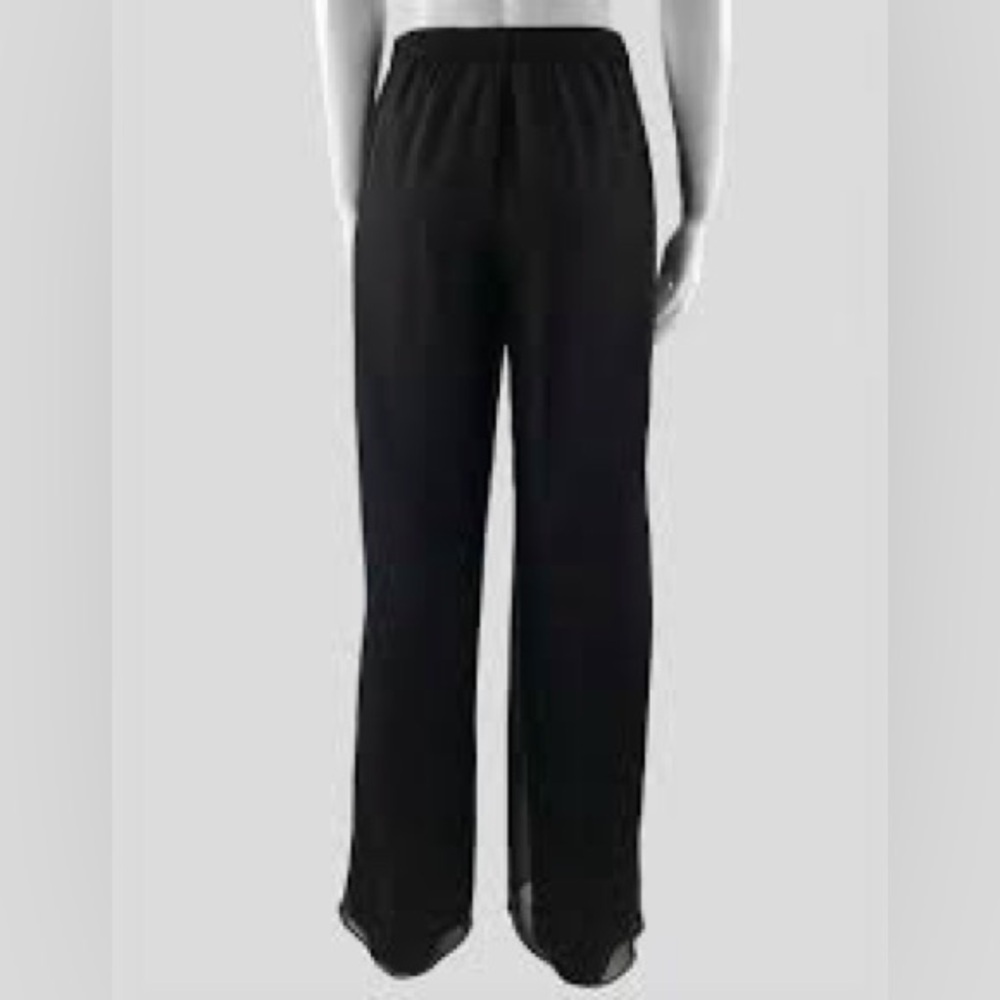 Elegant Black Wide Leg Women's Trousers